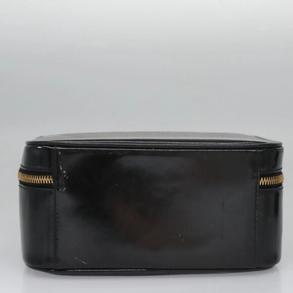 GUCCI Vanity Bamboo Pouch Enamel 2way Black - Picture 9 of 16